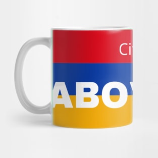 City of Abovyan in Armenia Flag Mug